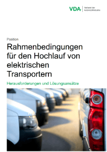 Deckblatt_Rahmenbedingungen für den Hochlauf von elektrischen Transportern
